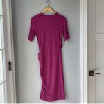 Betabrand  Fuchsia Pink Midi Dress Photo 4