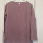 Lululemon  Relaxed-Fit Boatneck Long-Sleeve Shirt Rose Blush Size 4 Photo 1