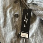 Liverpool NWT  Los Angeles Cocoon Button Up Pewter Black Sketchy Stripe Photo 9