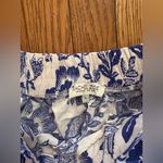 Rachel Zoe Linen Blend Blue and White Floral Women's Jeans Photo 1