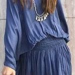 Hemline Blue Dress Photo 0