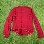 Lucky Brand Vintage Burgundy soft cotton side zip-up jacket (S) Photo 1