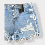 Signature 8  NWT high rise distressed Jean‎ shorts Size L Photo 3