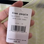 Free People  Neon Lime We the Free Halo Cap Sleeve Tee 155 Photo 3
