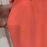 Trina Turk Size 4 Jumpsuit Josephine Coral Ruffle Cold Shoulder Trouser Coral Photo 5