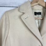 J.Crew Ivory Wool & Cashmere Blend Overcoat Women's Size 4 Petite Coat Winter Photo 10