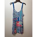 Linea Donatella Brand New  Women's Size XL Blue Patchwork Mini Dress Photo 4
