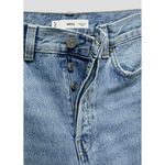 Mango Straight Jeans with Forward Seams Nicola Medium Blue Denim NWT Size 4 Photo 7