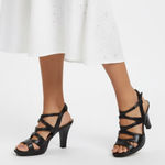 Naturalizer NEW  black Heels Sandals size 9W Photo 0