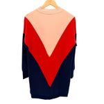 Scotch & Soda Colorblock Sweatshirt Dress Long Sleeve Preppy Sporty Minimal S Pink Photo 6
