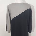 For Cynthia Linen Shift Dress Size Medium Linen Colorblock Dress Photo 5