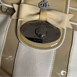 MY FLAT IN LONDON Handbag Ashby Satchel Beige Leather Fabric Dust Bag NEW NWT Tan Photo 3