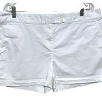 Vineyard Vines White Chino Shorts Womens 14 Pink Whale Preppy Old Money Summer Photo 0