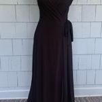 Le lis Black Maxi Wrap Dress Photo 0