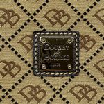 Dooney & Bourke Dooney‎ & Bourke Signature Canvas Hobo Bag Brown Leather Trim Handbag Photo 1
