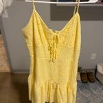 Yellow Mini Dress Size L Photo 0