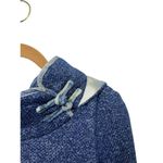 Hoodie Sweatshirt Blue Boho Asian Patchwork Bohemian Pockets Unique Boho Size M Photo 8