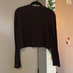 H&M  Cropped Ribbed Long Sleeve Tshirt Photo 2