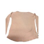 Hollister  Waffle Knit Cream Tan Crewneck Slouchy Sweater Small Photo 4