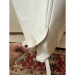 Topshop Vinyl Trench Coat White Size 2 Button Up Long Sleeve Sleek Goth Punk Photo 7