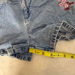 Cherokee Vintage Y2K  Jean Shorts With Floral Embroidery Photo 8