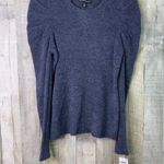 INC International Concepts Size XS Crewneck Long Puffed Sleeve Gray/Blue Sweater Blue Photo 1