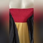 Anthropologie Yellow Strapless Embroidered Dress Photo 5