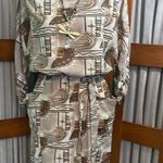 Peppermint  Geometric Print Dress with Belt Photo 0