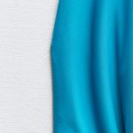 ZARA  dress fitted maxi Blue plunge neck Halter wedding evening party Photo 9