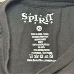 Spirit  Black Cropped Tee with Colorful Skeletons Photo 6