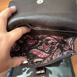 Brighton  Suede Leather Central Park Organizer Crossbody Purse Wallet‎ Pink Brown Photo 8