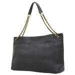 Tory Burch  Leather MacGlow Tassel Chain Tote Bag - Black Photo 1