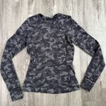 Lululemon  athletica Gray Camouflage Long Sleeve Top Photo 3