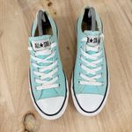 Converse  Chuck Taylor All Stars Low Top Ace Up Sneakers Aqua Teal 7 Men 9 Women Photo 3