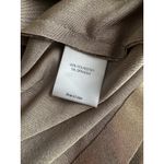 Norma Kamali  Tie Front Mini Dress Sz: S Long Sleeve Metallic Gold Lame Sexy (b1) Photo 4