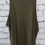 Good American  Olive Green Ribbed‎ Sleeveless Top Size Small Photo 0