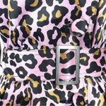 Joan Rivers  Trench Coat Belted Classic Pink Leopard Multi Women’s Size Small Photo 9