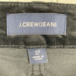 J.Crew  Jeans 9 Inch High-Rise Toothpick Luxe Black Velvet J4108 Women's Size 27 Photo 6