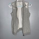 Fabletics  Sleeveless Gray & White Zip Up Net Back Jacket Pockets XS Photo 4