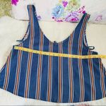 Salt Water Luxe Indigo Stripped Summer Women Top Size Small Blue Photo 6