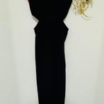 Amanda Uprichard Black Strapless Kloss Cutout Slit Gala Party Gown Maxi Dress S Photo 4