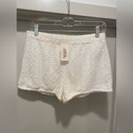 Forever 21 NWT F21 White Cream Crochet Lace Shorts - Large Photo 3