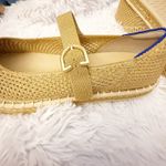 Rothy's | The Espadrille Mary Jane Top Ankle Strap Metallic Golden Sun | 10.5 Photo 6