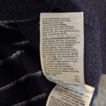 Gap  Navy and White Striped V neck oversized Sweater XL Photo 4