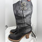 Frye  Black Leather Heeled Boots Photo 10