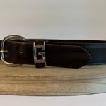 Guess Brown Distressed Genuine Leather Worn in Silver Buckle Belt Size Medium Photo 0