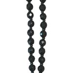 Vintage Estate Black Faceted Crystal Y Rosary Style Necklace Photo 6