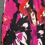 Trina Turk Women's Hana Dress Indigo Size 6 Floral Bright Black Pink Party Photo 6