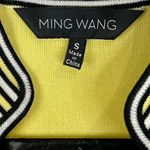 Ming Wang  knitwear cardigan - yellow/black/white with dotted pattern - Sz Small Photo 5