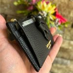 Kate Spade Authentic pebbled Leather knot snap bifold zip Card Holder Photo 9